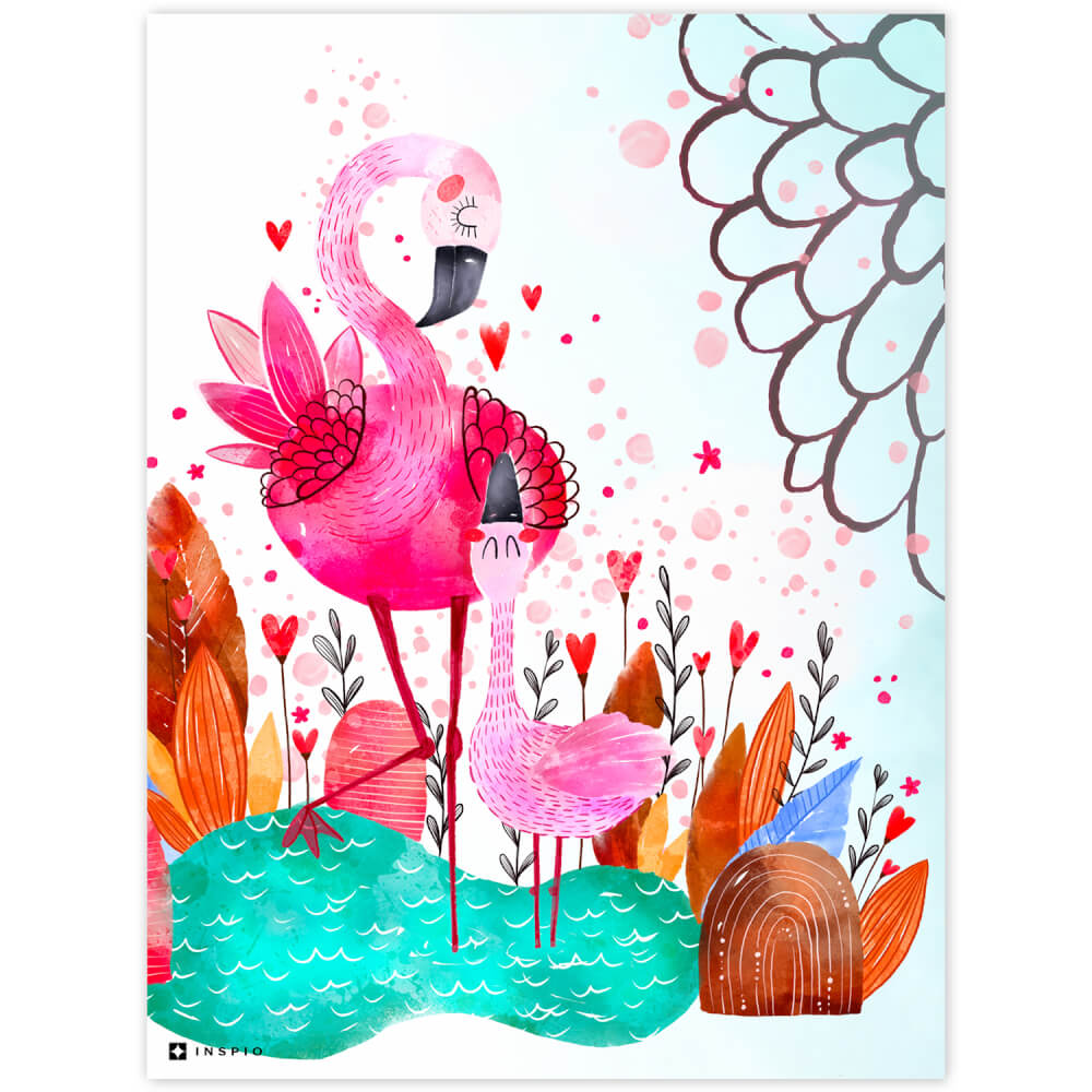 Imagem - Flamingos rosa
